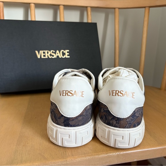 Versace Men's Barocco Greca Sneakers - Picture 3 of 11